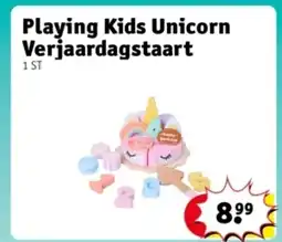 Kruidvat Playing Kids Unicorn Verjaardagstaart aanbieding