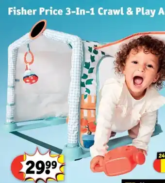Kruidvat Fisher Price 3 In 1 Crawl & Play Activity Gym aanbieding