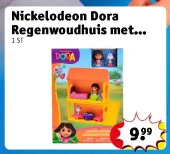 Kruidvat Nickelodeon Dora Regenwoudhuis met aanbieding