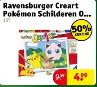 Kruidvat Ravensburger Creart Pokémon Schilderen aanbieding