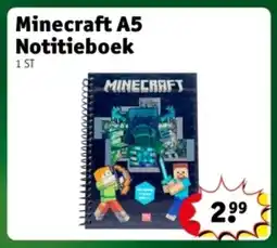 Kruidvat Minecraft A5 Notitieboek aanbieding