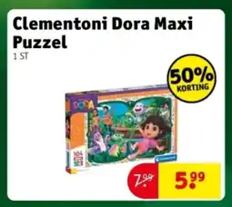 Kruidvat Clementoni Dora Maxi Puzzel aanbieding