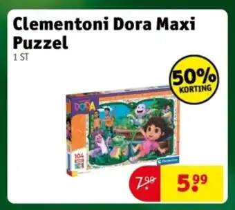 Kruidvat Clementoni Dora Maxi Puzzel aanbieding