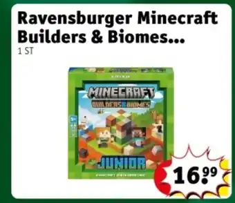 Kruidvat Ravensburger Minecraft Builders & Biomes aanbieding