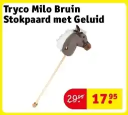 Kruidvat Tryco Milo Bruin Stokpaard met Geluid aanbieding