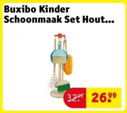 Kruidvat Buxibo Kinder Schoonmaak Set Hout aanbieding