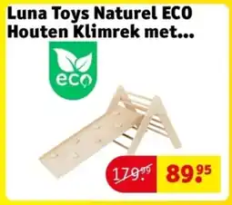 Kruidvat Luna Toys Naturel ECO Houten Klimrek met aanbieding