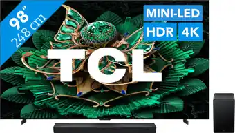 Coolblue TCL 98 QD Mini-led C71K 4K (2025) + TCL Q65H aanbieding