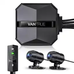 ANWB Vantrue F1 4K Dual Wifi GPS Motor dashcam Zwart aanbieding