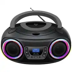 ANWB Denver TDB212GR DAB+/FM Radio Boombox Zwart-Grijs aanbieding