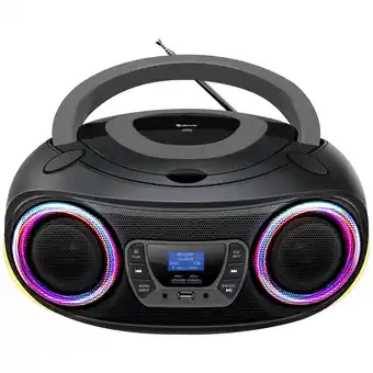 ANWB Denver TDB212GR DAB+/FM Radio Boombox Zwart-Grijs aanbieding