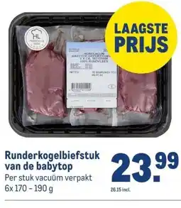 Makro Runderkogelbiefstuk van de babytop aanbieding
