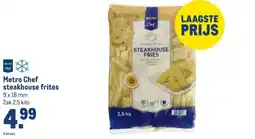 Makro Metro Chef steakhouse frites aanbieding