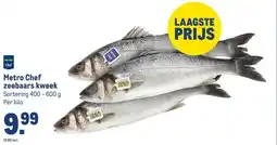 Makro Metro Chef zeebaars kweek aanbieding