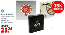Makro Roos carpaccio aanbieding