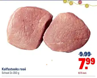Makro Kalfssteaks rosé aanbieding