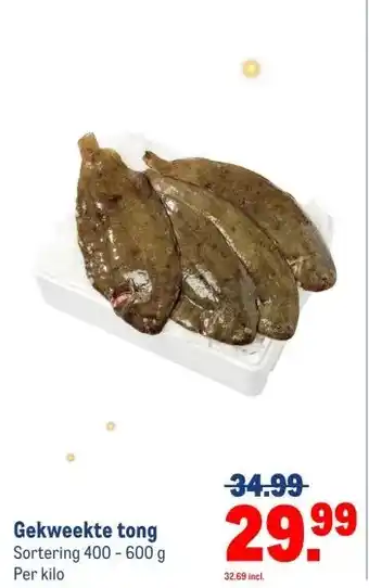 Makro Gekweekte tong aanbieding