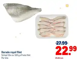 Makro Dorade royal filet aanbieding