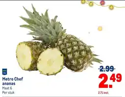 Makro Metro Chef ananas aanbieding