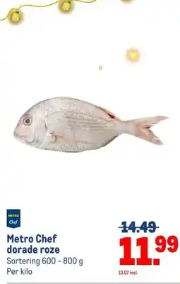 Makro Metro Chef dorade roze aanbieding