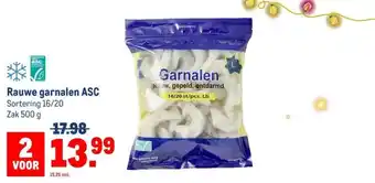 Makro Rauwe garnalen ASC aanbieding