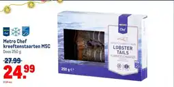 Makro Metro Chef kreeftenstaarten MSC aanbieding
