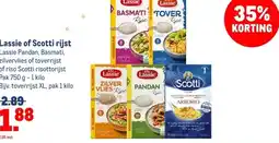 Makro Lassie of Scotti rijst aanbieding