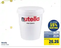 Makro Nutella aanbieding