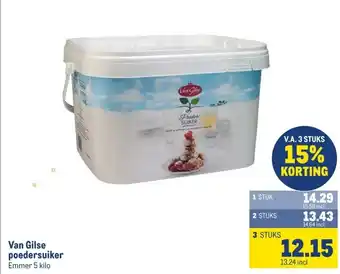 Makro Van Gilse poedersuiker aanbieding