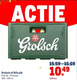 Makro Grolsch of Alfa pils aanbieding