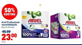 Makro Ariel Professional wasmiddelpods aanbieding
