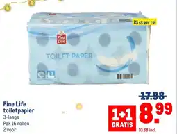 Makro Fine Life toiletpapier aanbieding