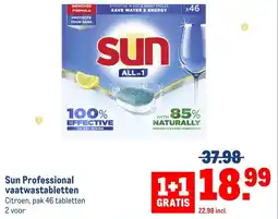 Makro Sun Professional vaatwastabletten aanbieding