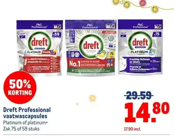 Makro Dreft Professional vaatwascapsules aanbieding