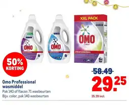 Makro Omo Professional wasmiddel aanbieding
