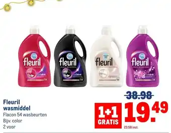 Makro Fleuril wasmiddel aanbieding