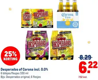 Makro Desperados of Corona incl. 0.0% aanbieding