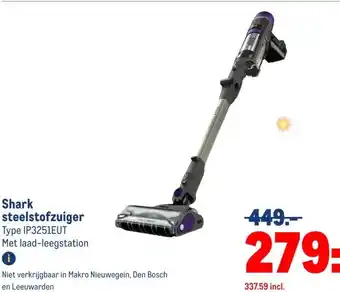 Makro Shark steelstofzuiger aanbieding