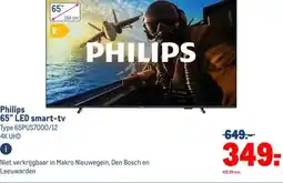 Makro Philips 65 LED smart-tv aanbieding