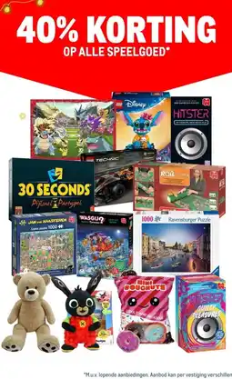 Makro ALLE SPEELGOED aanbieding