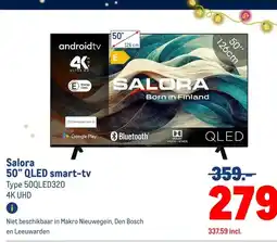 Makro Salora 50 QLED smart-tv aanbieding