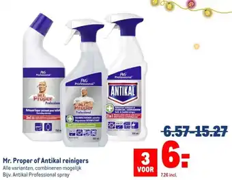 Makro Mr. Proper of Antikal reinigers aanbieding