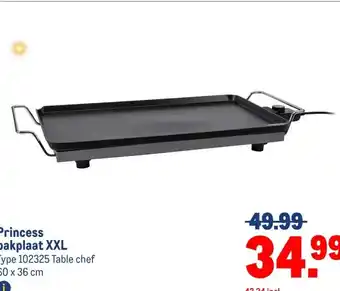 Makro Princess bakplaat XXL aanbieding