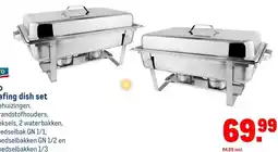 Makro Aro chafing dish set aanbieding
