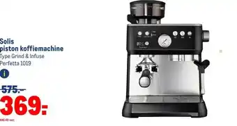 Makro Solis piston koffiemachine aanbieding