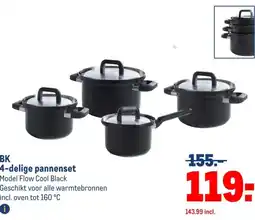 Makro BK 4-delige pannenset aanbieding