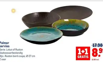 Makro Palmer servies aanbieding