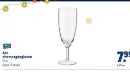 Makro Aro champagneglazen aanbieding