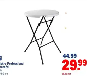 Makro Metro Professional statafel aanbieding