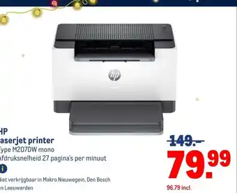 Makro HP laserjet printer aanbieding